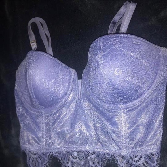 Light blue-purple bustier corset from Victoria’s Secret. - Picture 4 of 5